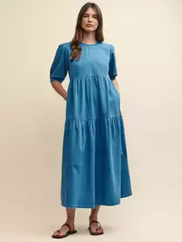 Платье Nobody's Child Rochelle Organic Cotton Denim Midi, цвет light/wash