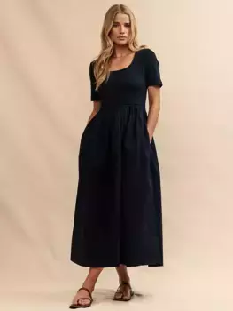 Платье Nobody's Child Smock Organic Cotton Blend, черный