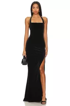 Платье Nookie Vera Velvet Gown, черный