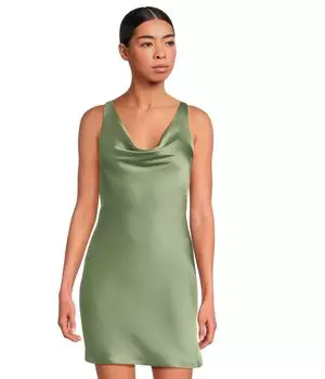 Платье Norma Kamali Maria Mini Dress, цвет Vintage Green