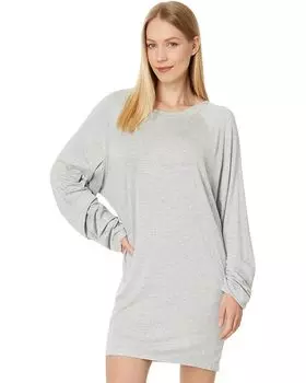 Платье Norma Kamali Oversized Raglan Sleeve Mini Dress, цвет Light Grey