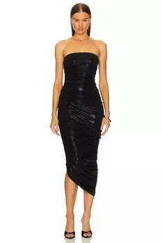 Платье Norma Kamali Strapless Diana Gown, черный