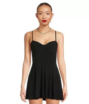 Платье Norma Kamali Underwire Pickleball Dress, черный