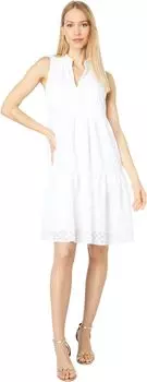 Платье Новелла Lilly Pulitzer, цвет Resort White Mini Medallion Chiffon Eyelet