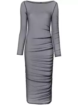 Платье Nuit Fauve с оборками Maison Close, черный