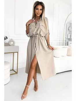 Платье numoco, бежевый
