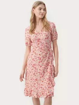 Платье-обертка claire с коротким рукавом длиной до колен Part Two, цвет Mandarin Red