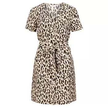 Платье Object Karina short sleeve midi, бежевый