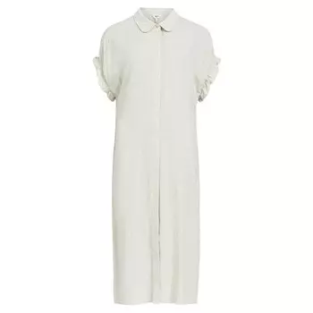 Платье Object Sanne Tiana Short Sleeve Long, бежевый