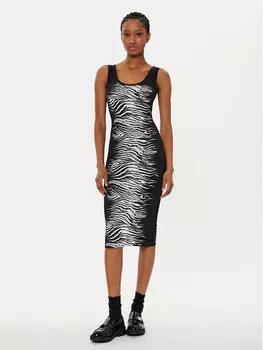 Платье облегающего кроя для повседневной носки 78HAO9P6 Versace Jeans Couture, черный