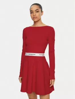 Платье облегающего кроя для повседневной носки DW0DW19465 Tommy Jeans, красный