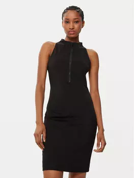 Платье облегающего кроя для повседневной носки XW000091 AF10805 UC001 Armani Exchange, черный
