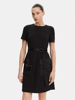 Платье облегающего кроя для повседневной носки DD4J1E45 Dkny, черный