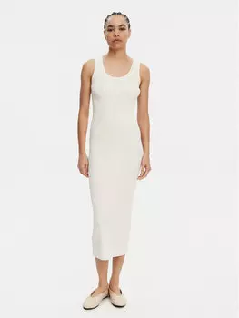 Платье облегающего кроя для повседневной носки XW000576 AF12740 U1003 Armani Exchange, экрю