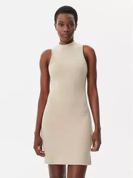 Платье облегающего кроя для повседневной носки Logo J20J225290 Calvin Klein Jeans, бежевый