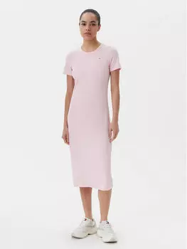 Платье облегающего кроя для повседневной носки DW0DW19721 Tommy Jeans, розовый