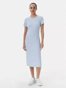 Платье облегающего кроя для повседневной носки DW0DW19721 Tommy Jeans, голубой