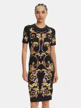 Платье облегающего кроя для повседневной носки 78HAO9P9 Versace Jeans Couture, черный