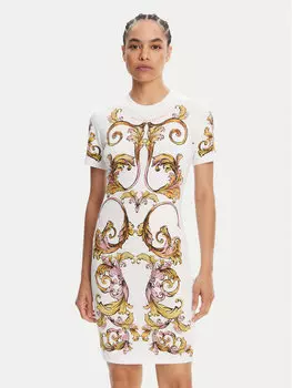 Платье облегающего кроя для повседневной носки 78HAO9P9 Versace Jeans Couture, белый