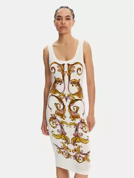 Платье облегающего кроя для повседневной носки 78HAO9P6 Versace Jeans Couture, белый