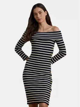 Платье облегающего кроя для повседневной носки 250957718001 Lauren Ralph Lauren, синий