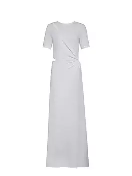 Платье Ochirly с дизайнерскими разрезами, черный