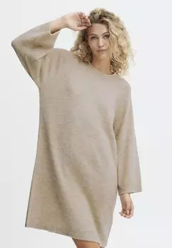 Трикотажное платье b.young BYOMINA, цвет cement melange