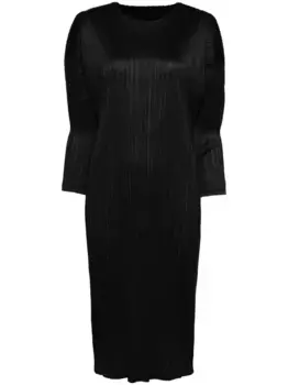 Платье October Pleats Please Issey Miyake, черный