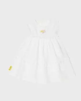 Платье Off Stamp с рюшами для девочек, размер 3–36 м Off-White, цвет White Multicolor