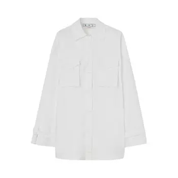 Платье Off-White Poplin Cargo Shirt Dress, черный