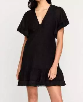 Платье Октавия в черном цвете Marie Oliver