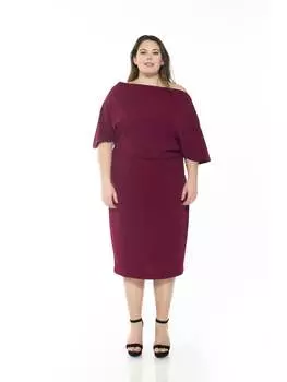 Платье Оливия - Большой размер ALEXIA ADMOR, цвет red maple