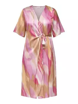 Платье ONLY Carmakoma CARVeliane, розовый