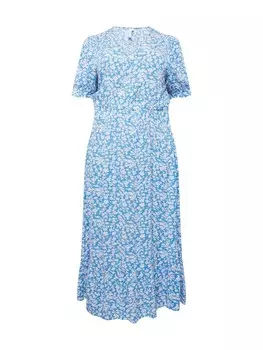 Платье ONLY Carmakoma Summer Dress CHIANTI, светло-голубой