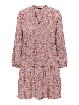 Платье ONLY Favourite Thea, цвет Dusky pink/Dark pink