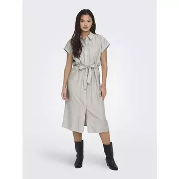 Платье Only Hannover Sarah Short Sleeve Short, бежевый