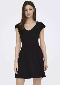 Платье ONLY из джерси "ONLBELIA S/L DRESS JRS", черный