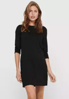 Платье ONLY из джерси "ONLBRILLIANT 3/4 DRESS", черный
