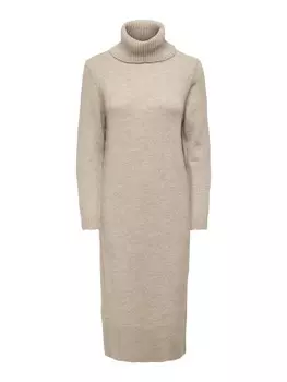 Платье ONLY Knitted dress ONLBrandie, пятнистый бежевый