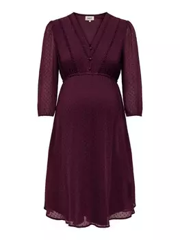 Платье Only Maternity, бургундия