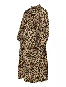 Платье Only Maternity, пятнистый бежевый/пятный коричневый