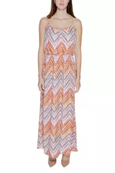 Платье ONLY макси, розовый