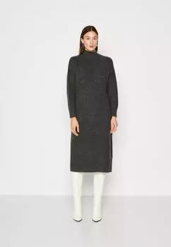 Платье ONLY ONLANDREA HIGHNECK DRESS, цвет dark grey melange