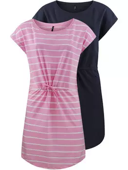Платье ONLY ONLMAY S/S DRESS 2er Pack, фиолетовый