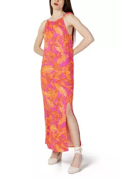 Платье ONLY с разрезом, оранжевый