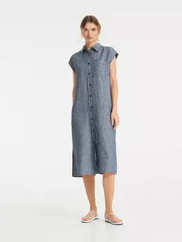 Платье OPUS Leinen Warena, темно-синий