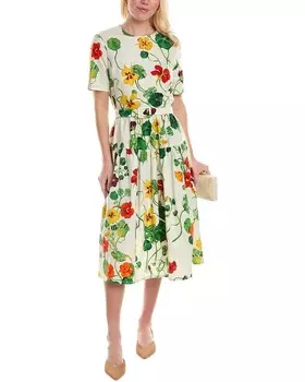 Платье Oscar de la Renta Настурция, белый