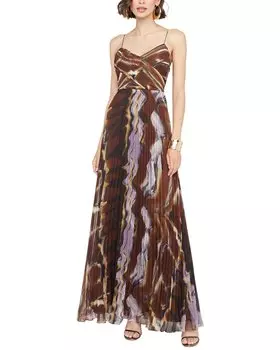 Платье от Halston Fosette, коричневый