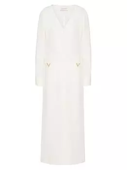 Платье от кутюр из кади Valentino, слоновая кость