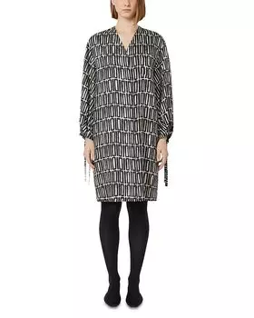 Платье Ottone из черного шелка Max Mara, черный